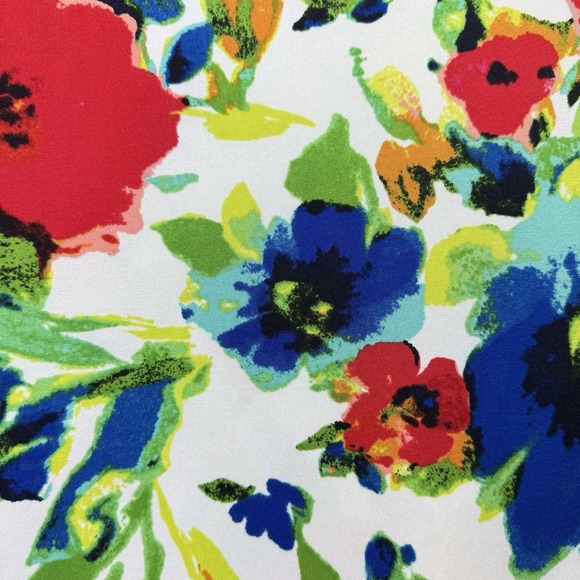 Ralph Lauren Colorful Floral Faux Wrap Stretch Sleeveless Sheath Dress Size 6 - Picture 4 of 11